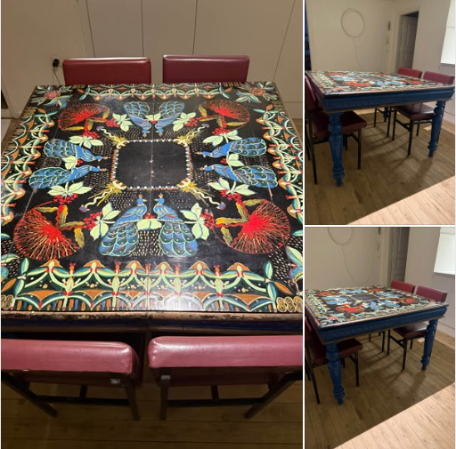 Πωλείται τραπεζαρία σε ύφος art deco ζωγραφισμένη στο χέρι