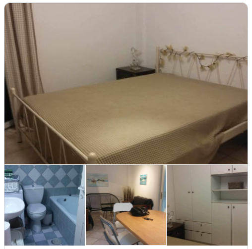 Νοικιάζεται επιπλωμένο τριάρι 65 τμ στο Κανόνι