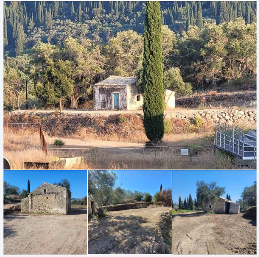 Παλιά πέτρινη μονοκατοικία στο χωριό των Καστελλάνων Μέσης