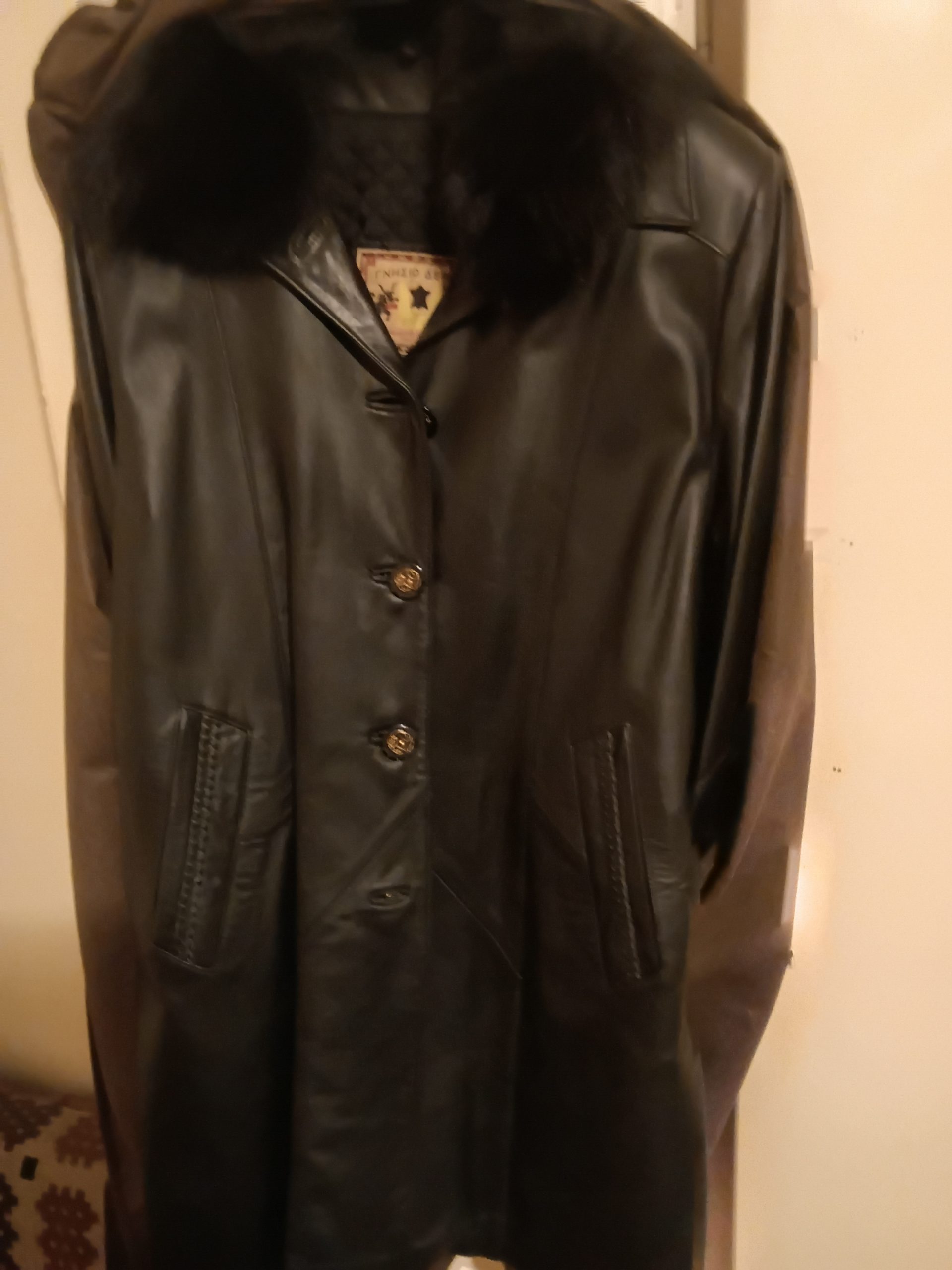 Παλτό γυναικείο από πραγματικό δέρμα