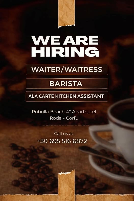 Ζητείται προσωπικό στο Roda Beach Aparthotel
