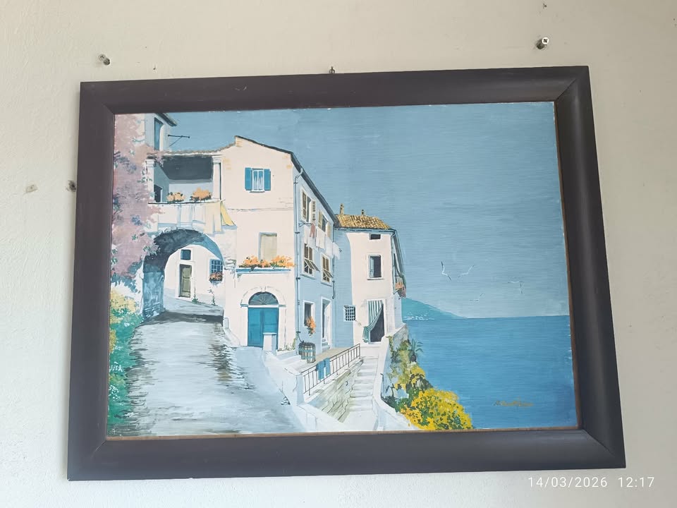 ΠΙΝΑΚΑΣ ΖΩΓΡΑΦΙΚΗΣ-CERUTTI FELUGO B-“CASE SUL MARE”(ΜΕΣΟΓΕΙΑΚΟ ΤΟΠΙΟ)