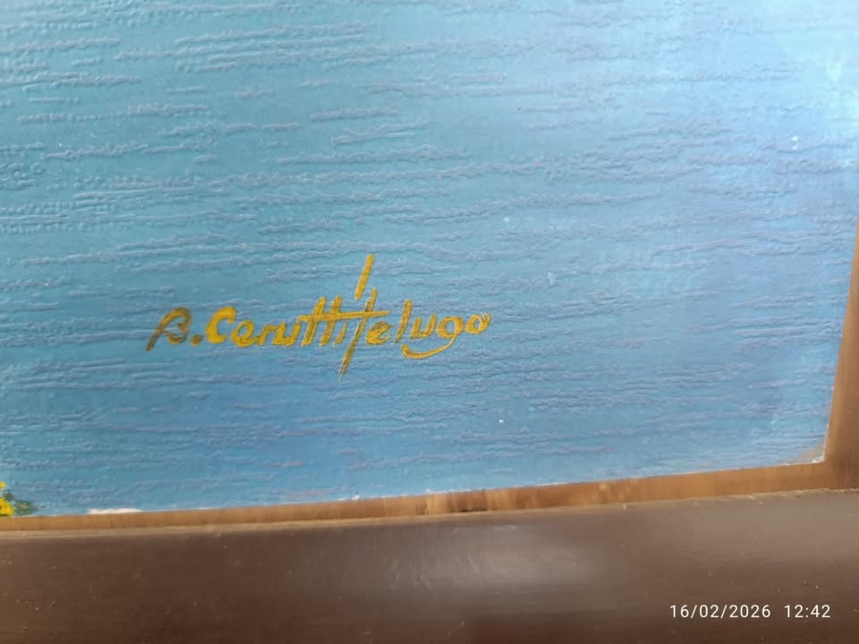 ΠΙΝΑΚΑΣ ΖΩΓΡΑΦΙΚΗΣ-CERUTTI FELUGO B-“CASE SUL MARE”(ΜΕΣΟΓΕΙΑΚΟ ΤΟΠΙΟ)