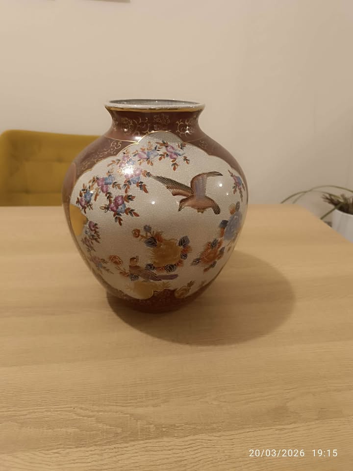 ΣΥΛΛΕΚΤΙΚΟ ΙΑΠΩΝΙΚΟ ΒΑΖΟ ΠΟΡΣΕΛΑΝΗΣ SATSUMA(VINTAGE)-ΑΡΙΣΤΗ ΚΑΤΑΣΤΑΣΗ