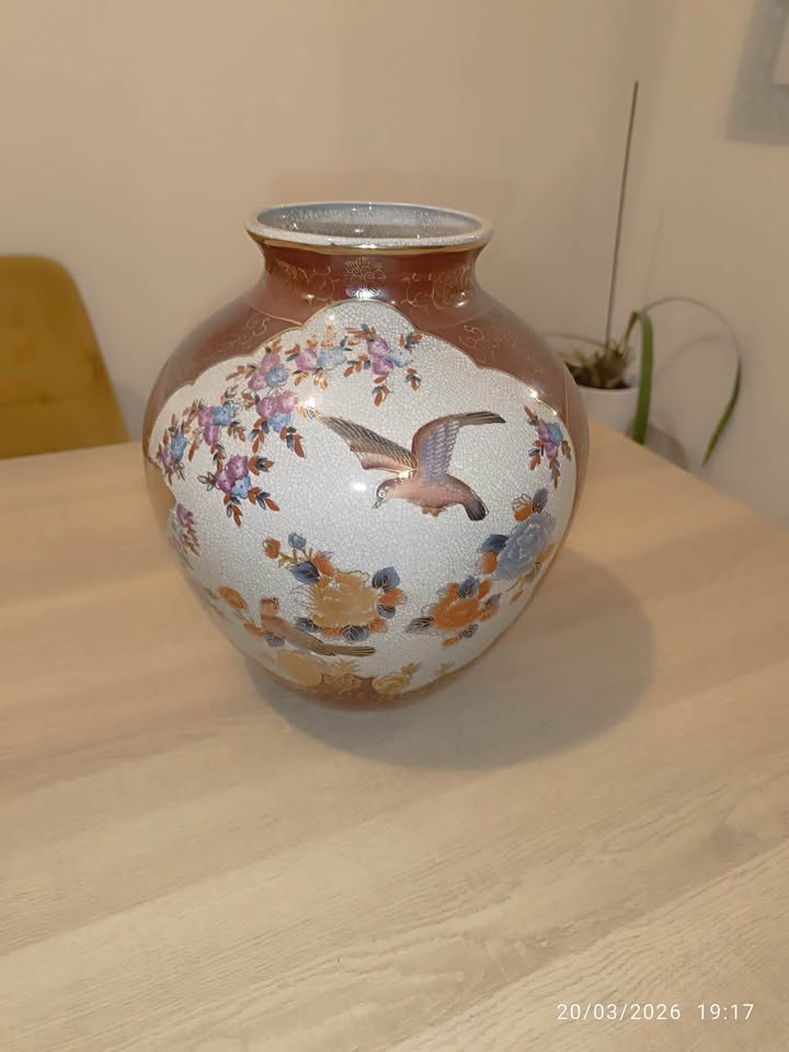 ΣΥΛΛΕΚΤΙΚΟ ΙΑΠΩΝΙΚΟ ΒΑΖΟ ΠΟΡΣΕΛΑΝΗΣ SATSUMA(VINTAGE)-ΑΡΙΣΤΗ ΚΑΤΑΣΤΑΣΗ